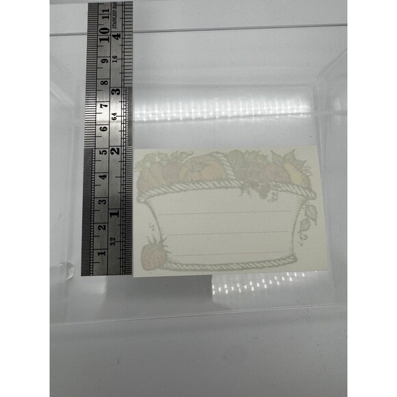 VTG Kitchen Labels Harvest Themed Gummed Back Canning Ephemera Fall Set Of 30 - Picture 4 of 4